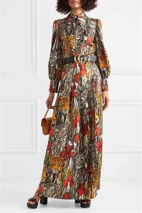 gucci rose gold dress|Gucci maxi dress floral.